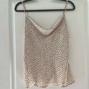 Cowl Neck Spaghetti Strap Top